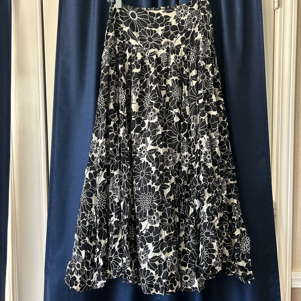 anthropologie floral skirt